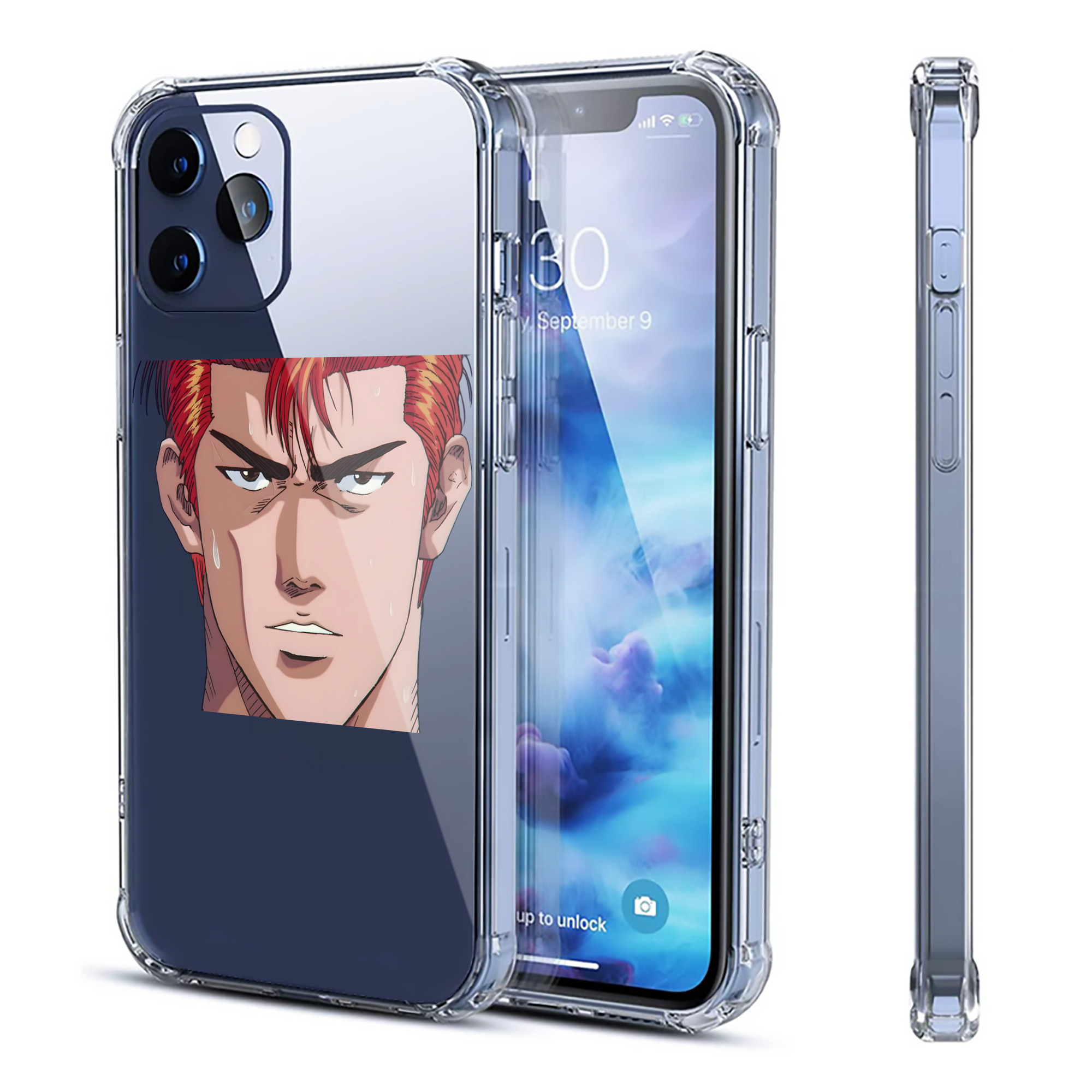 （画像用） SLAM DUNK／スラムダンク 【iPhone 12シリーズ対応】透明スマホケース（クリアソフトケース）